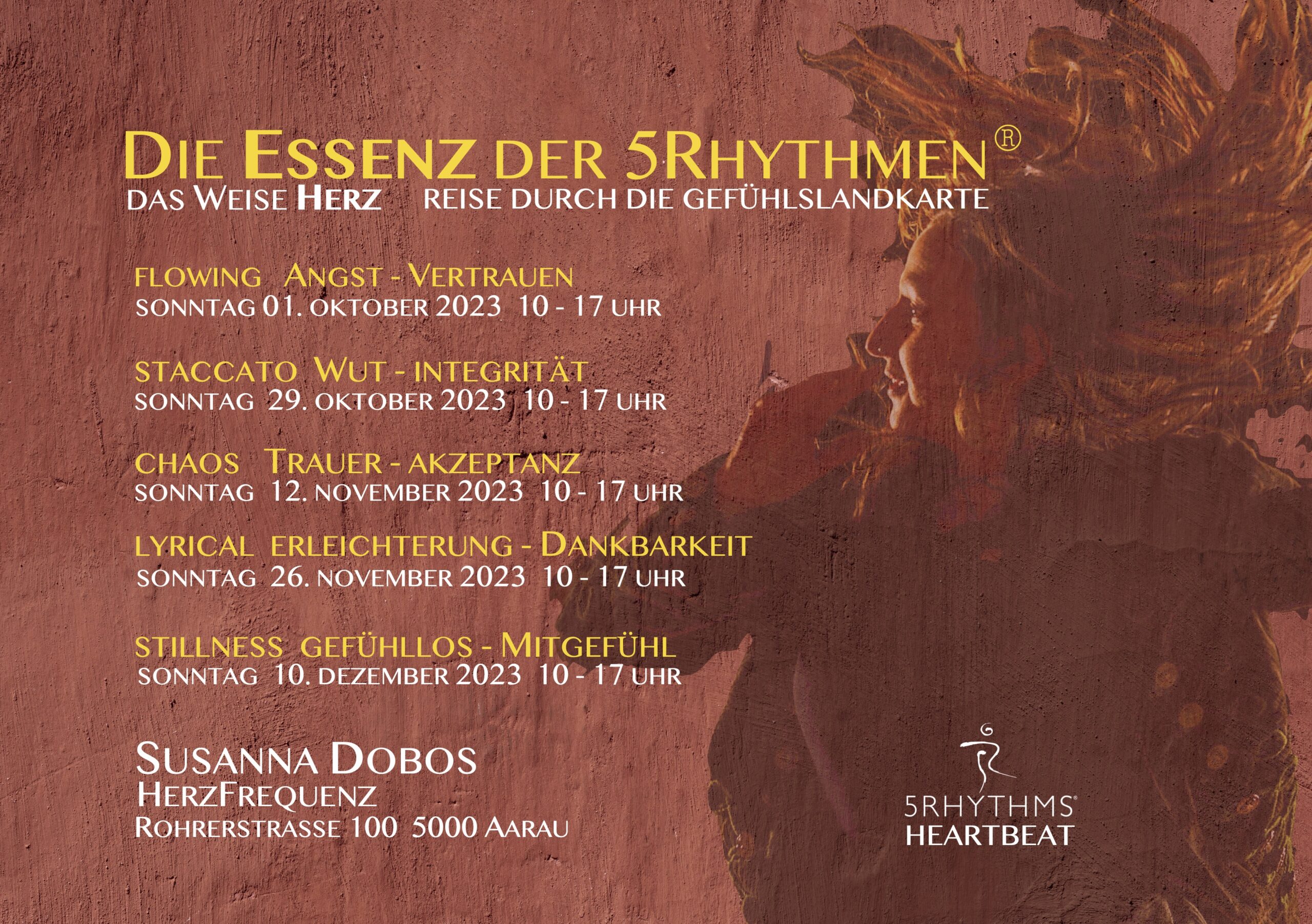 Eine 5-teilige Reise durch die 5Rhythms Gefühlslandkarte